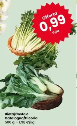 Eurospar Bieta/Costa o Catalogna/Cicoria offerta