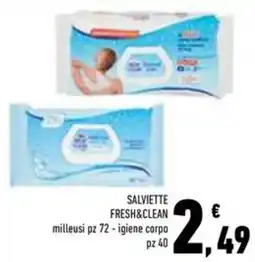 Conad Superstore Salviette FRESH&CLEAN offerta