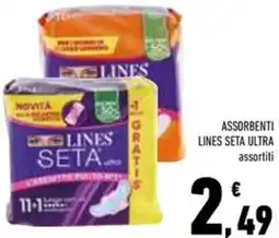 Conad Superstore Assorbenti lines seta ultra offerta