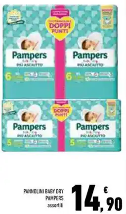 Conad Superstore Pannolini baby dry PAMPERS offerta