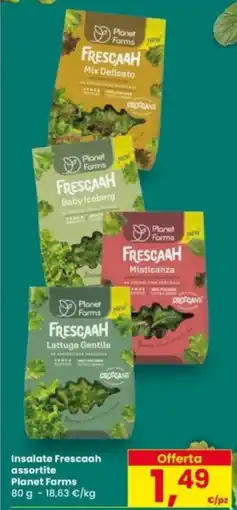Eurospar Insalate Frescaah Planet Farms offerta