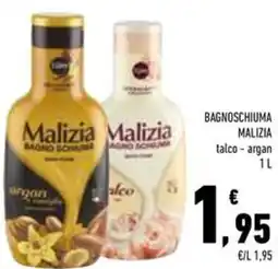 Conad Superstore Bagnoschiuma malizia talco e argan offerta