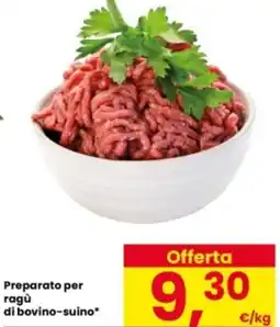 Eurospar Preparato per ragù di bovino-suino offerta