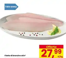 Eurospar Filetto di branzino skin offerta
