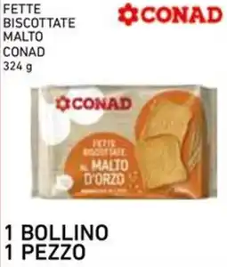 Conad Superstore Fette biscottate malto CONAD offerta