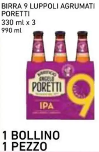 Conad Superstore Birra 9 luppoli agrumati PORETTI offerta