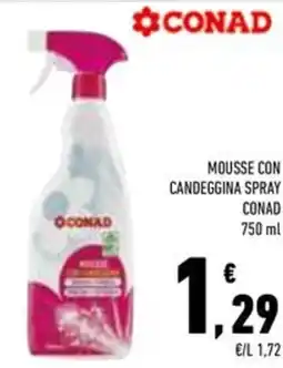 Conad Superstore Mousse con candeggina spray CONAD offerta