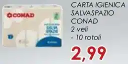 Conad Superstore Carta igienica salvaspazio CONAD offerta