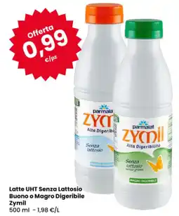 Eurospar Latte UHT Senza Lattosio Buono o Magro Digeribile Zymil offerta