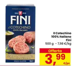 Eurospar Il Cotechino 100% Italiano Fini offerta
