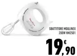 Conad Superstore SBATTITORE MOULINEX 200W HM2501 offerta