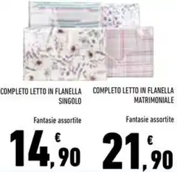 Conad Superstore Completo letto in flanella singolo offerta