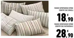 Conad Superstore Parure copripiumino cotone country chic singola offerta