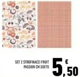 Conad Superstore Set 2 strofinacci fruit passion offerta