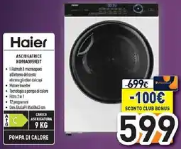 Unieuro Haier ASCIUGATRICE HD90A3959EIT offerta