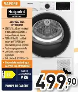 Unieuro Hotpoint ARISTON ASCIUGATRICE HPT93DBSIT offerta