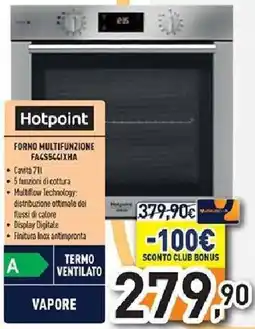 Unieuro Hotpoint FORNO MULTIFUNZIONE FACS5CCIXHA offerta