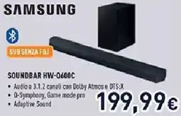 Unieuro SAMSUNG SOUNDBAR HW-Q600C offerta