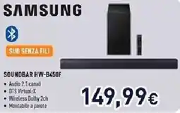 Unieuro SAMSUNG SOUNDBAR HW-B450F offerta