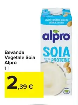 Carrefour Market Bevanda Vegetale Soia Alpro offerta