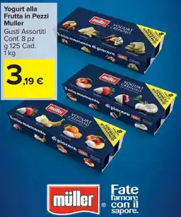 Carrefour Market Yogurt alla Frutta in Pezzi Muller offerta