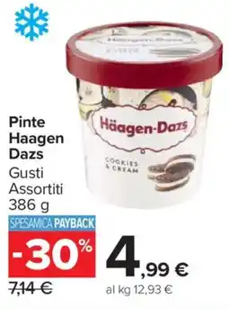 Carrefour Market Pinte Haagen Dazs offerta