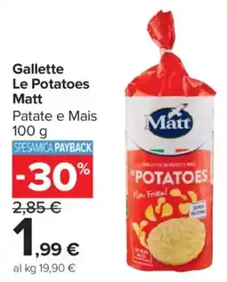 Carrefour Market Gallette Le Potatoes Matt offerta