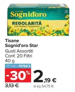 Carrefour Market Tisane Sognid'oro Star offerta