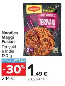 Carrefour Market Noodles Maggi Fusian offerta