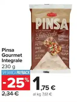 Carrefour Market Pinsa Gourmet Integrale offerta