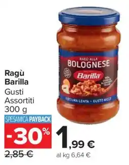 Carrefour Market Ragù Barilla offerta