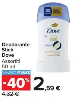 Carrefour Market Deodorante Stick Dove offerta