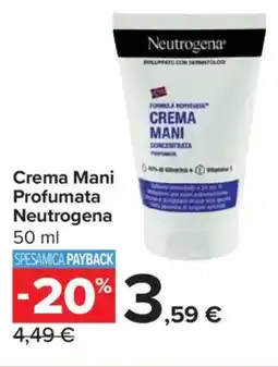 Carrefour Market Crema Mani Profumata Neutrogena offerta