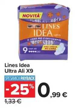 Carrefour Market Lines Idea Ultra Ali X9 offerta