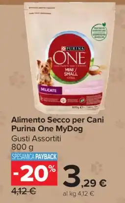 Carrefour Market Alimento Secco per Cani Purina One MyDog offerta