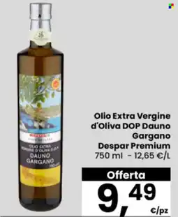 Eurospar Olio Extra Vergine d'Oliva DOP Dauno Gargano Despar Premium offerta