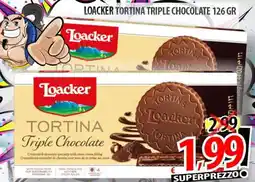 Il Genio Supermercato Loacker tortina triple chocolate offerta