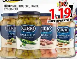 Il Genio Supermercato Cirio piselli fini, ceci, fagioli offerta