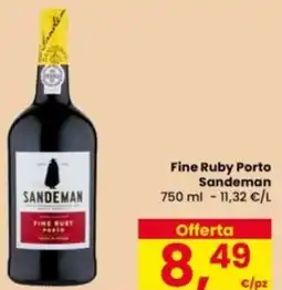 Eurospar Fine Ruby Porto Sandeman offerta