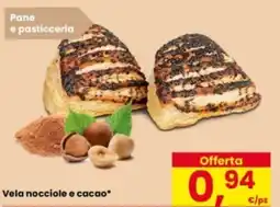 Eurospar Vela nocciole e cacao offerta