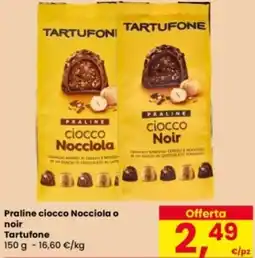 Eurospar Praline ciocco Nocciola o noir Tartufone offerta