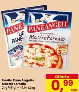 Eurospar Lievito Pane Angeli e Mastro Fornaio offerta