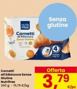 Eurospar Cornetti all'Albicocca Senza Glutine Nutrifree offerta