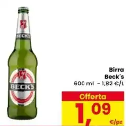 Eurospar Birra Beck's offerta