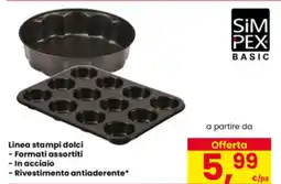Eurospar SiM PEX BASIC Linea stampi dolci offerta