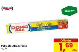 Eurospar DOMO PAK Pellicola ultraderente 40 m offerta