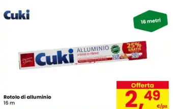 Eurospar Cuki Rotolo di alluminio 16 m offerta