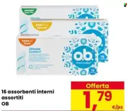 Eurospar 16 assorbenti interni OB offerta