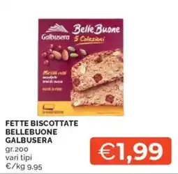 Mercatò Fette biscottate bellebuone GALBUSERA offerta