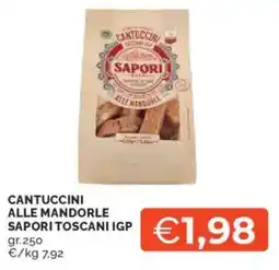 Mercatò Cantuccini alle mandorle sapori toscani IGP offerta